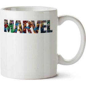 Art Hediye Marvel Renksel Logo Kahramanlar İki Tarafı Baskılı Kupa Bardak