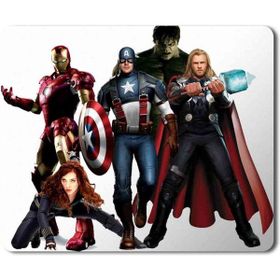 Art Hediye Marvel Süper Kahramanlar Iron Man Captain America Baskılı 23x19 cm Mouse Pad