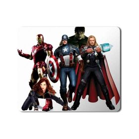 Art Hediye Marvel Süper Kahramanlar Iron Man Captain America Baskılı 23x19 cm Mouse Pad