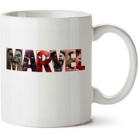 Art Hediye Marvel Yazı Kahraman İki Tarafı Baskılı Kupa Bardak