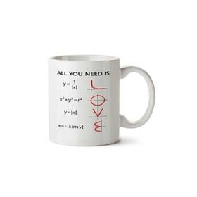 Art Hediye Matematiği Seviyorum İki Tarafı Baskılı Kupa Bardak