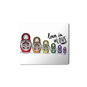 Art Hediye Matruşka Love is Love Seni Seviyorum Baskılı 23x19 cm Mouse Pad