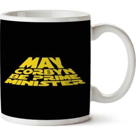 Art Hediye May Jeremy Corbyn Be Prime Minister Star Wars Logo İki Tarafı Baskılı Kupa Bardak
