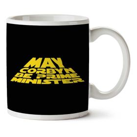 Art Hediye May Jeremy Corbyn Be Prime Minister Star Wars Logo İki Tarafı Baskılı Kupa Bardak