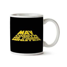 Art Hediye May Jeremy Corbyn Be Prime Minister Star Wars Logo İki Tarafı Baskılı Kupa Bardak