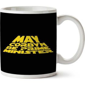 Art Hediye May Jeremy Corbyn Be Prime Minister Star Wars Logo İki Tarafı Baskılı Kupa Bardak