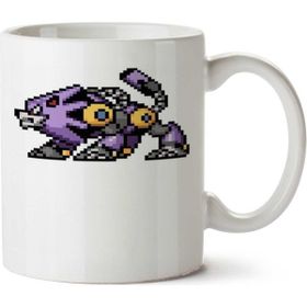 Art Hediye Mecha Wolf Görseli İki Tarafı Baskılı Kupa Bardak