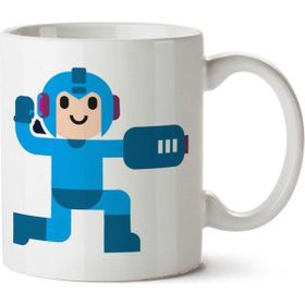 Art Hediye Megaman Simple Artwork İki Tarafı Baskılı Kupa Bardak