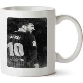 Art Hediye Messi 10 Unicef İki Tarafı Baskılı Kupa Bardak