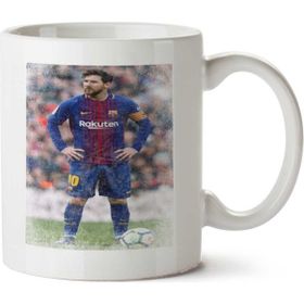 Art Hediye Messi Oyun Zamanı İki Tarafı Baskılı Kupa Bardak