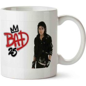 Art Hediye Michael Jackson Bad 2 İki Tarafı Baskılı Kupa Bardak