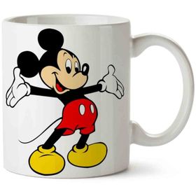Art Hediye Mickey Mouse Animal İki Tarafı Baskılı Kupa Bardak