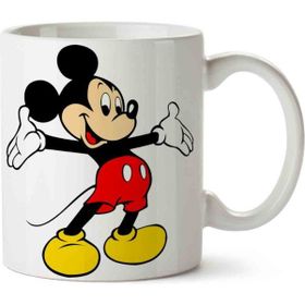 Art Hediye Mickey Mouse Animal İki Tarafı Baskılı Kupa Bardak