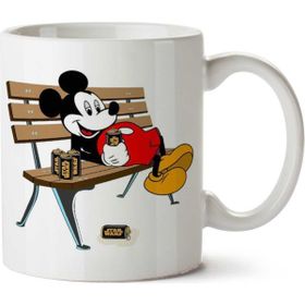 Art Hediye Mickey Mouse Drinking Star Wars Beer İki Tarafı Baskılı Kupa Bardak