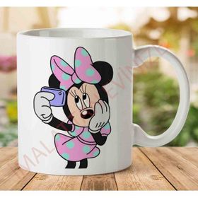 Art Hediye Mickey-Mouse-Minnie-Png Iki Tarafı Baskılı Kupa Bardak