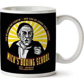 Art Hediye Micks Boxing School Rocky İki Tarafı Baskılı Kupa Bardak