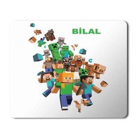 Art Hediye Minecraft Kişiye Özel İstediğiniz İsim Yazılır Baskılı 23x19 cm Mouse Pad