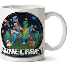 Art Hediye Minecraft Transparent İki Tarafı Baskılı Kupa Bardak