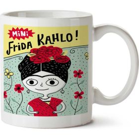 Art Hediye Mini Frida Kahlo İki Tarafı Baskılı Kupa Bardak