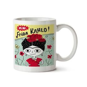 Art Hediye Mini Frida Kahlo İki Tarafı Baskılı Kupa Bardak