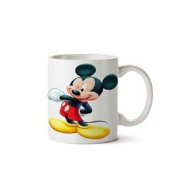Art Hediye Minnie Mickey Mouse Gülümseme İki Tarafı Baskılı Kupa Bardak