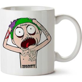 Art Hediye Morty Joker İki Tarafı Baskılı Kupa Bardak