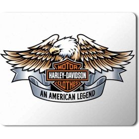 Art Hediye Motor Harley Davidson an American Legend Baskılı 23x19 cm Mouse Pad