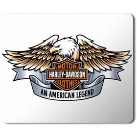 Art Hediye Motor Harley Davidson an American Legend Baskılı 23x19 cm Mouse Pad