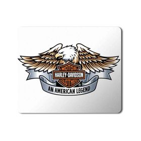 Art Hediye Motor Harley Davidson an American Legend Baskılı 23x19 cm Mouse Pad