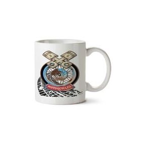 Art Hediye Motorcycles Motorsiklet Motor Piston İki Tarafı Baskılı Kupa Bardak