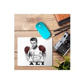 Art Hediye Muhammad Ali Iconic Pose 2+ Baskılı 23x19 cm Mouse Pad