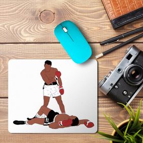 Art Hediye Muhammad Ali Iconic Pose + Baskılı 23x19 cm Mouse Pad
