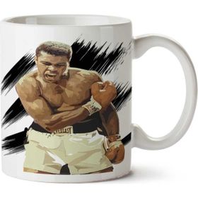 Art Hediye Muhammed Ali 3 İki Tarafı Baskılı Kupa Bardak