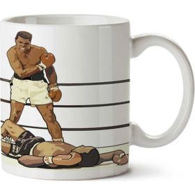 Art Hediye Muhammed Ali 4 İki Tarafı Baskılı Kupa Bardak
