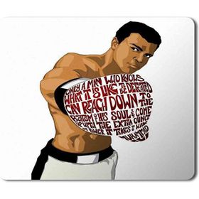 Art Hediye Muhammed Ali 5 Baskılı 23x19 cm Mouse Pad