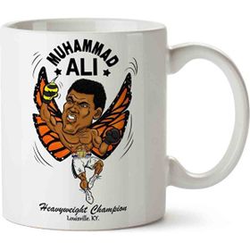Art Hediye Muhammed Ali 7 İki Tarafı Baskılı Kupa Bardak