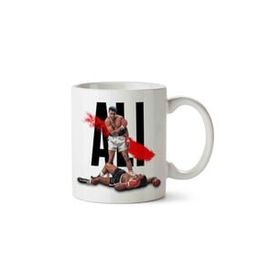 Art Hediye Muhammed Ali Boks 2 İki Tarafı Baskılı Kupa Bardak