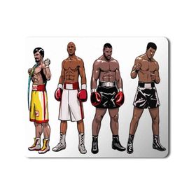 Art Hediye Muhammed Ali Boksörler Baskılı 23x19 cm Mouse Pad