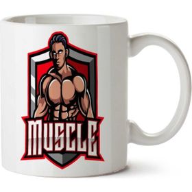 Art Hediye Muscle İki Tarafı Baskılı Kupa Bardak