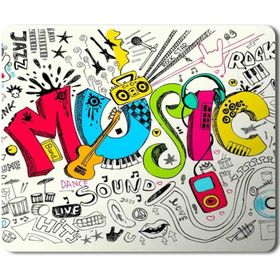 Art Hediye Music Love Müzik Baskılı 23x19 cm Mouse Pad