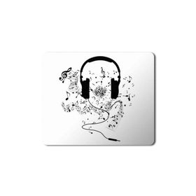 Art Hediye Music Müzik Headphones and Music Notes Baskılı 23x19 cm Mouse Pad