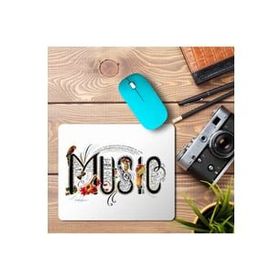 Art Hediye Music Müzik Yazılı Baskılı 23x19 cm Mouse Pad