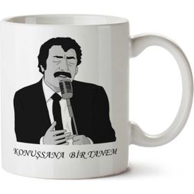 Art Hediye Müslüm Gürses Konuşsana Bir Tanem Baskılı Kupa Bardak