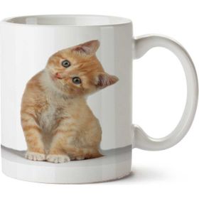 Art Hediye Mutfakta Kedi Mama İki Tarafı Baskılı Kupa Bardak