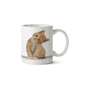 Art Hediye Mutfakta Kedi Mama İki Tarafı Baskılı Kupa Bardak