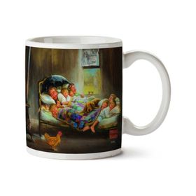 Art Hediye Mutluluğun Resmi İki Tarafı Baskılı Kupa Bardak