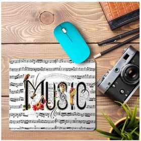 Art Hediye Müzik+ Baskılı 23x19 cm Mouse Pad
