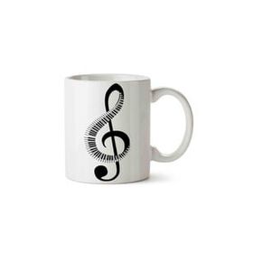 Art Hediye Müzik Nota 3 İki Tarafı Baskılı Kupa Bardak