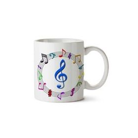 Art Hediye Müzik Notalar 2 İki Tarafı Baskılı Kupa Bardak