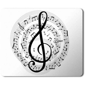 Art Hediye Müzik Notalar Baskılı 23x19 cm Mouse Pad